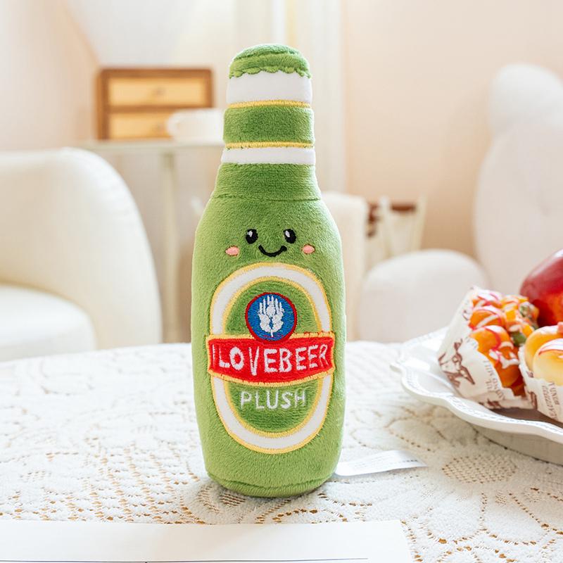 Cartoon Bierkrug Plüschtier Kawaii Weinflasche Und Fass Puppen - Einzigartige Wohnkultur Für Bierliebhaber Und Sammler