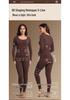 Women's Seamless Anti-Static Warm Underwear Set - Round Neck, Slimming Fall Attire