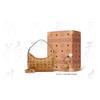 MCM Aren Visetos Monogram Pendant Trendy Hobo Bag Women bags Brown Cognac MWHESTA01CO001