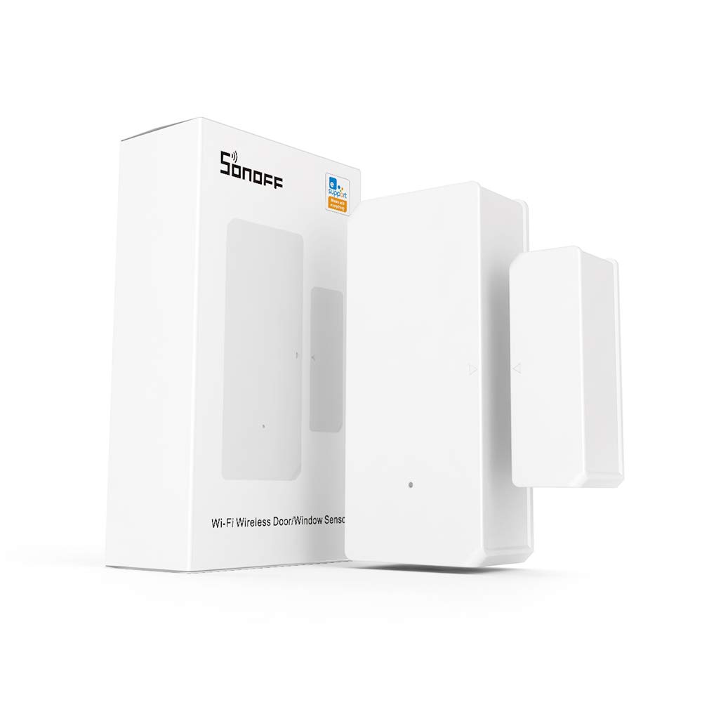 SONOFF DW2 Wi-Fi Wireless Door Window Sensor,APP Alert for Home Automation Wireless Alarm Security System, Compatible with IFTTT, No Gateway
