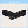 Metal Retro Waist Belt With Floral Water Digger Decor For Women Skirts Outerwear