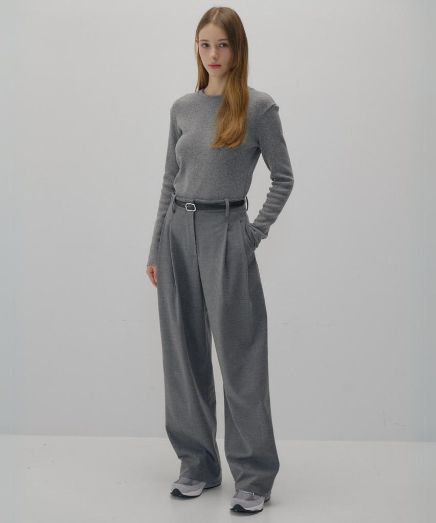 Okuka Signature Wool Trousers_Grey