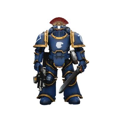 JoyToy Warhammer Ultramarine MKIII Tactical Squad Sergeant with Power Sword Scale Action Figure 40k 118