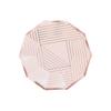 Champagne Party Rose Gold Disposable Tableware Pink Birthday 1st Baby Shower Favor Paper Plates Cup Party Supplies Wedding Decor