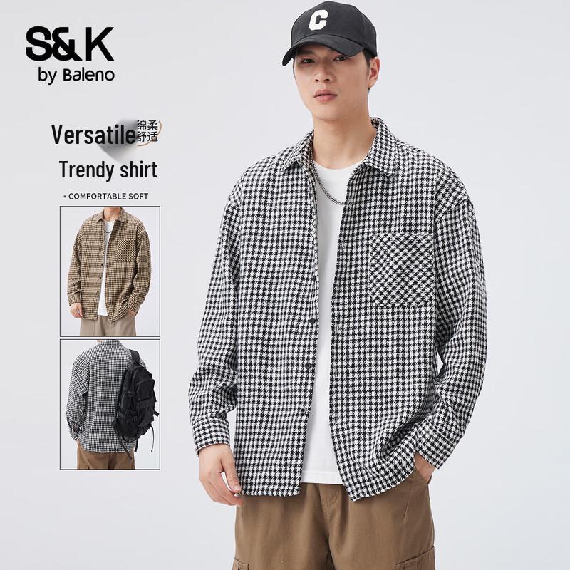 Baleno S&K Men s Plaid Casual Shirt L