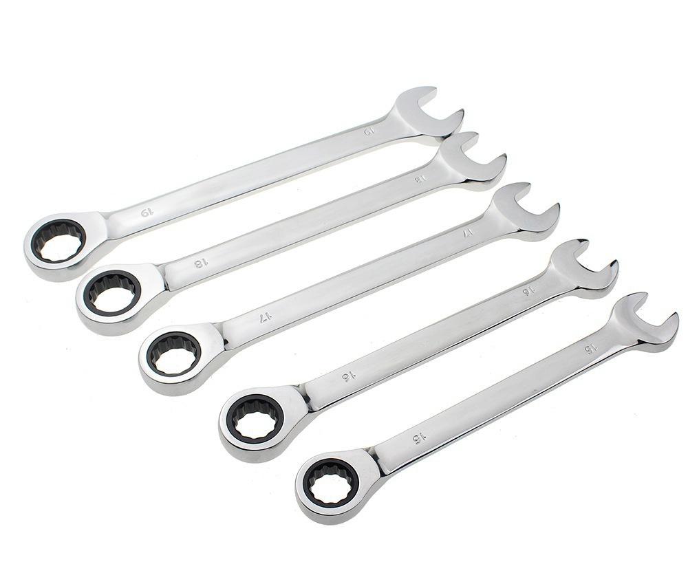 12PCS/Set Multifunctional Wrench Fixed Ratchet Quick Wrench Set Hardware Kit 72 Teeth 180 Degree Rotation