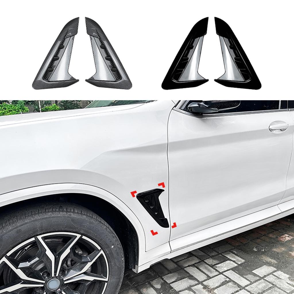 Front Fender Side Air Vent Cover Trim For BMW X3 G01 X4 G02 M Sport 2018 2019 2020 2021-2023+ Mudguard Fender Outlet Decorative