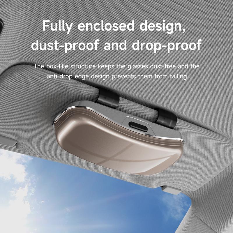 Used for BYD Auto Visor Car Glasses Case for Easy Access and Easy Storage Sponge Lining To Protect Your Glasses