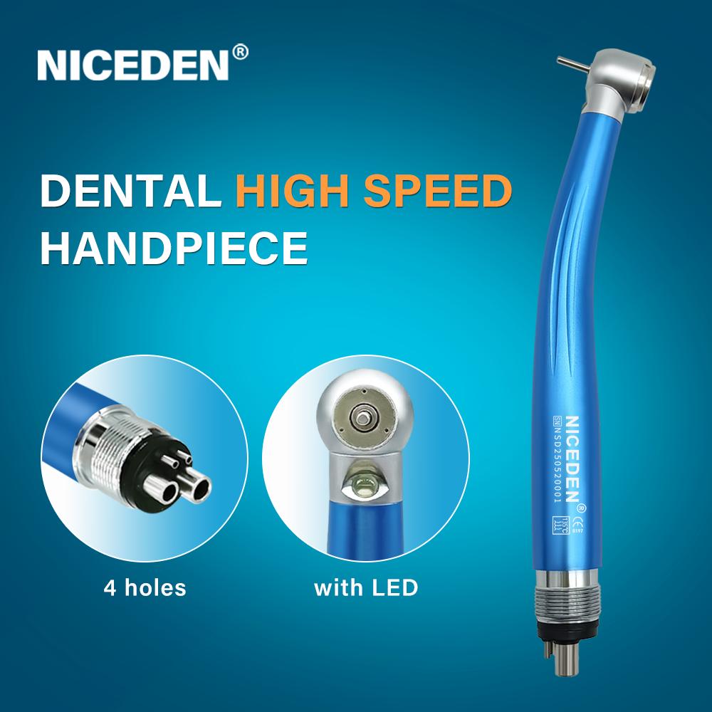 Colorful Dental High Speed Handpiece Dental Equipment Air Tubine Max Style Push Button Type or Key Type Contra Angle