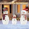 2d Snowman Inserted Led Lights For Christmas Decor For Courtyard Terrace Parties