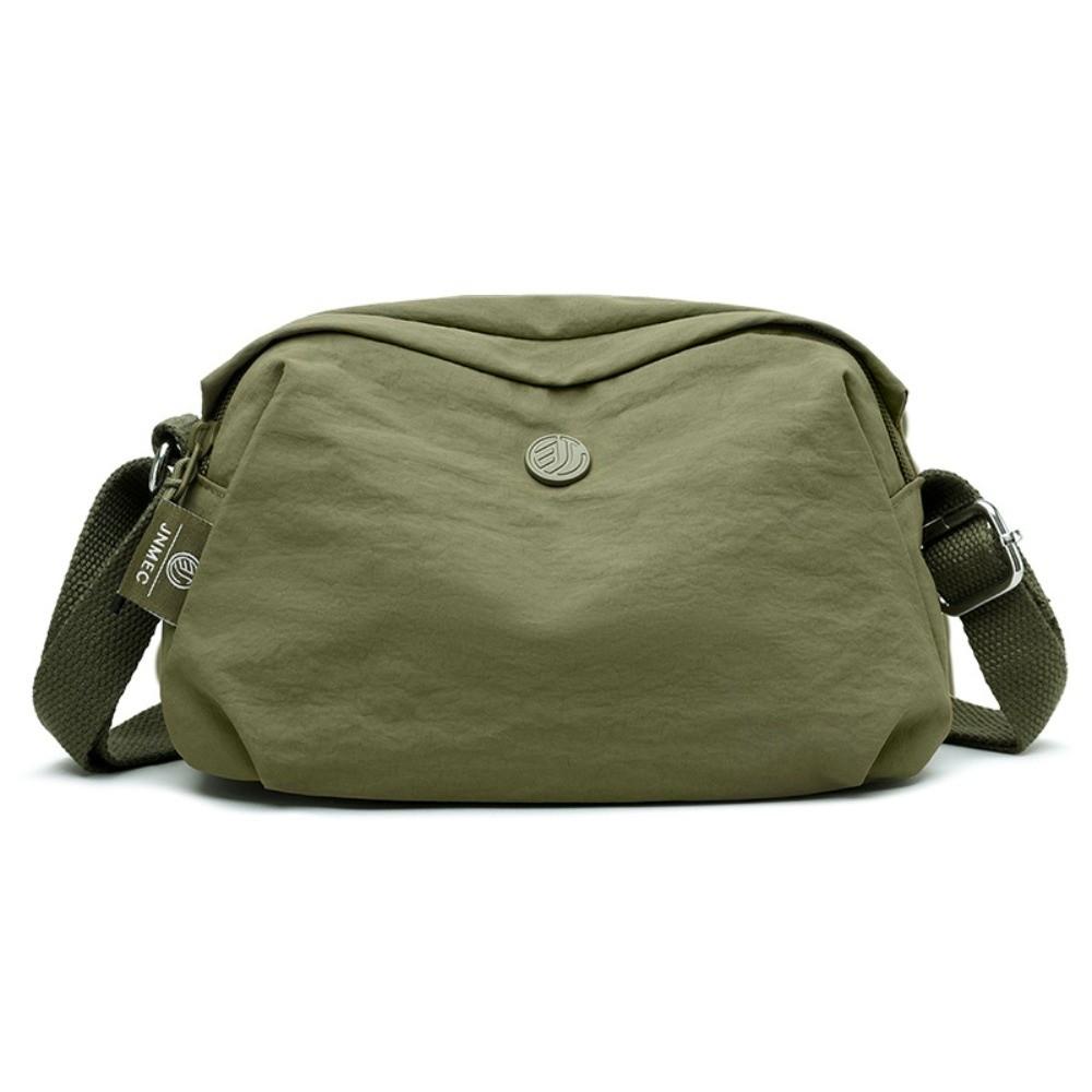 Fashion Lightweight Crossbody Bag Multi-Pocket Waterproof Tote Bag Large Capacity Travel Backpack Casual Use зелёный