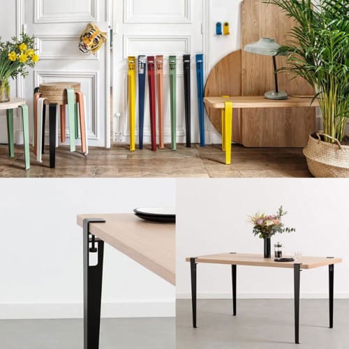 F-Shaped Table Legs, Furniture Legs, Clamps, Iron Legs, Support Legs, Table Feet, Work Table Legs, Desk Legs, Removable Metal Adjustable Table Legs, D