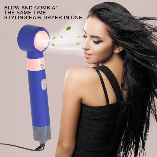 5-In-1 Hair Dryer Kit with 5 Attachments 600W Professional Electric Hair Styler Dryer Curling Iron Straightening Brush Portable