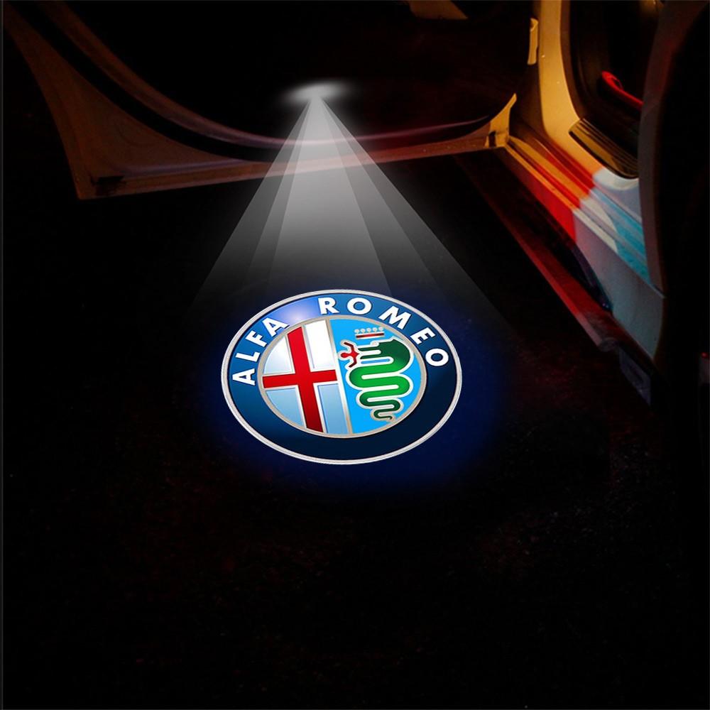 

Для автомобиля Alfa Romeo Беспроводная светодиодная лампа-проектор приветственного света для двери Световое украшение для Alfa Romeo Tonale Stelvio MiTo Giulietta