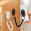 Remote Control Holder with Spring Rope Self-adhesive No Drill TV Air Conditioner