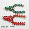 Charm 12Color 1pcsCrystal Chain DIY Garment sewing accessories Rhinestone bikini Connectors buckle fashion Beach SlipperChain