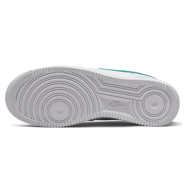 Nye Nike Air Force 1 Low Hvit Vasket Teal Dame DD8959-101