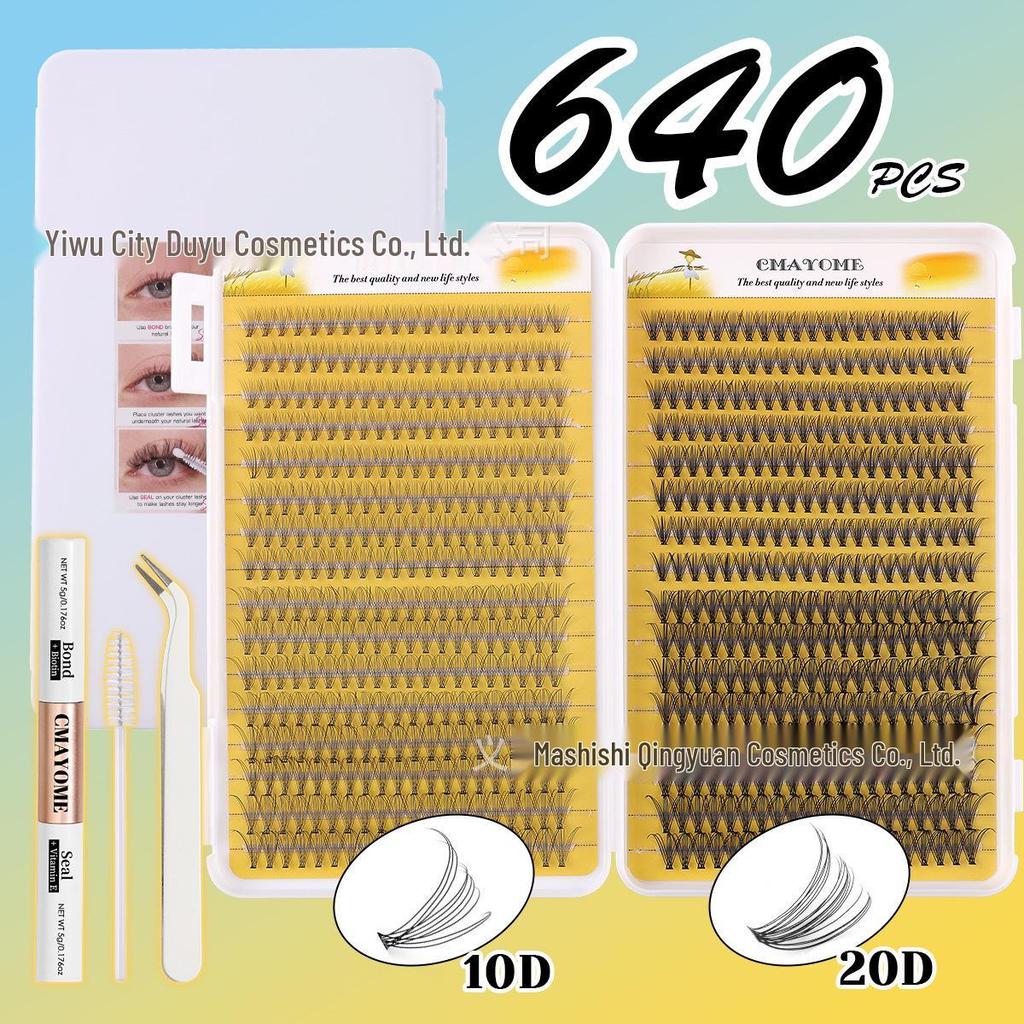 Set Extensii Gene False Natural D Curl 8-18mm - Gene Tip Cluster Segmentat DIY