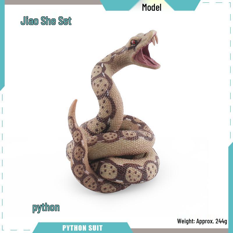 Reptile Simulation: Snake Wildlife Toy - Children's Cognitive Decor Model