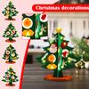 Children DIY Felts Christmas Tree Christmas Tree Desktop Decoration Crafts Materials
