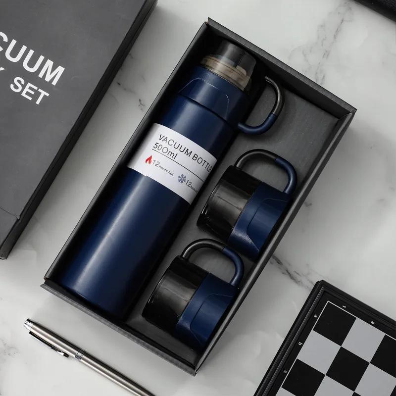 500ml High End Business Gift Set Insulated Bottle 304 Stainless Steel Thermos BottleTea Brewing Companion Hand Gift Water Cup