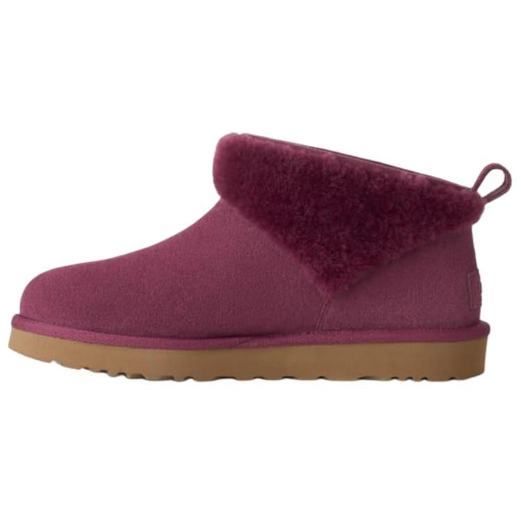 UGG Classic Ultra Mini Suede Warm Versatile Slip-On Snow Boots Women Boots Crimson 1174518-BTMG