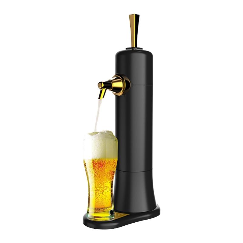 Compact Electric Beer Foam Maker Machine Foam Beer Dispenser ABS and Silicone Texture for Home Use and Outdoor Picnics 1