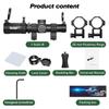 1-5X24 Tactical Optical Scope Red and Green Illuminated Reticle Hunting Scopes Compact Scope Sight