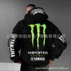Mens Hooded Sweatshirt With Demon Print Loose Fit Warm Winter Casual Streetwear