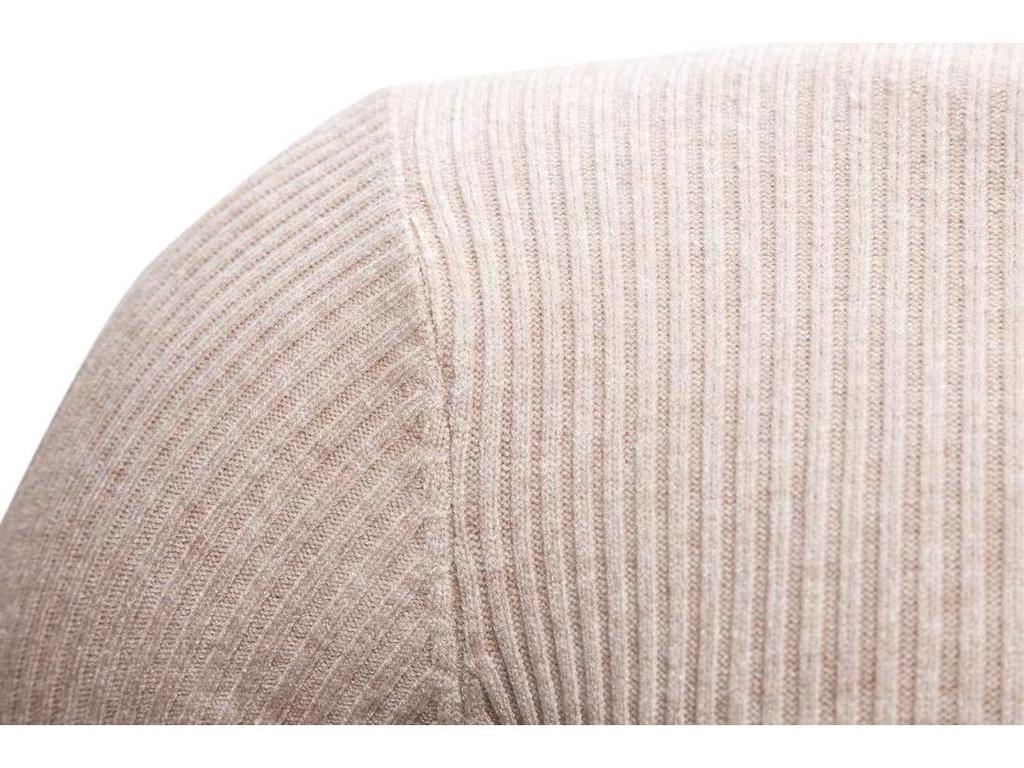 Men's Solid Color High Neck Slim Fit Striped Knit Sweater