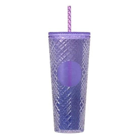 Starbucks SAKURA 2025 Logo Vaso Frío Tumbler Gradiente Azul Nocturno 710ml Morado Marino Botella de Agua Venti