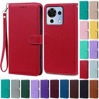 Pour ZTE Blade V50 Vita Étui Livre Portefeuille Étui à Rabat en Cuir Pour ZTE Blade V50 Vita Étui Housse de Téléphone Coque Fundas
