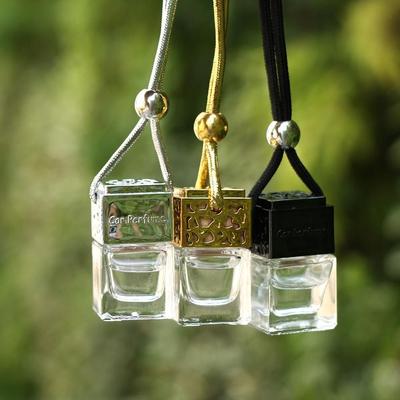 Auto Ornament Essential Oils Diffuser Car Perfume Bottle Fragrance Empty Glass Bottles Air Fresher