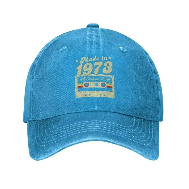 Personalized Cotton Vintage Made In 1973 Baseball Cap Outdoor Women Men'S Adjustable Birthday Dad Hat Spring