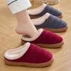 Winter Women Home Slippers Plush Warm Flat Slides Breathable Soft Non-slip Slippers Indoor Outdoor Men Casual Slippers