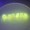 62KD 6Pcs Luminous Pig Ornaments Car Mini Resin Piggy Figures Miniatures Garden Pigs