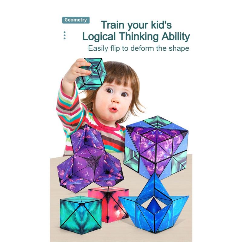 Magic Cube 3x3x3 Plastic Diy Colorful Packaging Age 7+