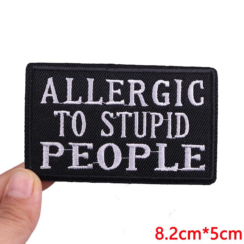 Hats Jeans Embridered DIY Letter Slogan Embroidery Sew Patch Iron On Patches For Clothing Thermoadhesive Patches Jackets DIY