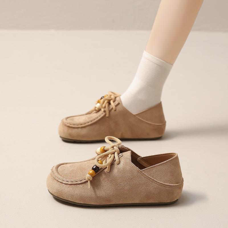 Retro matte Birkenstocks autumn wear 22 new thick-soled inner height increase casual loafers