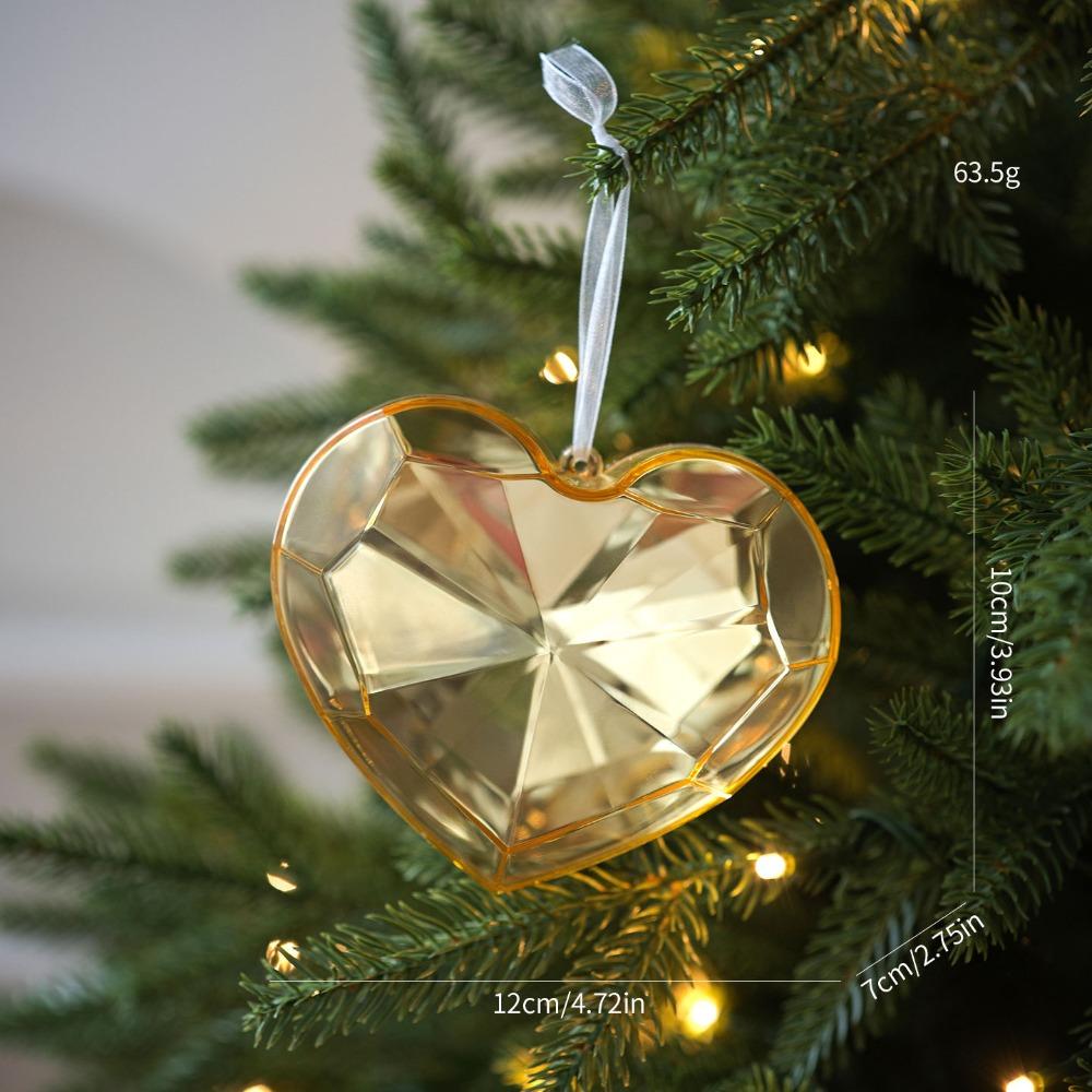 Heart Pattern Acrylic Pendant Decoration Acrylic Material Holiday Decoration Pendant Holiday Gift