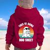 Children's Fashionable Loose Casual Halloween Printed Long-sleeved Hooded Sweatshirt