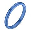 2mm Titanium Steel Tricolor Combination Ring Simple Smooth Fashion Crystal From Austrian For Women Girls Or Men Wedding Gift