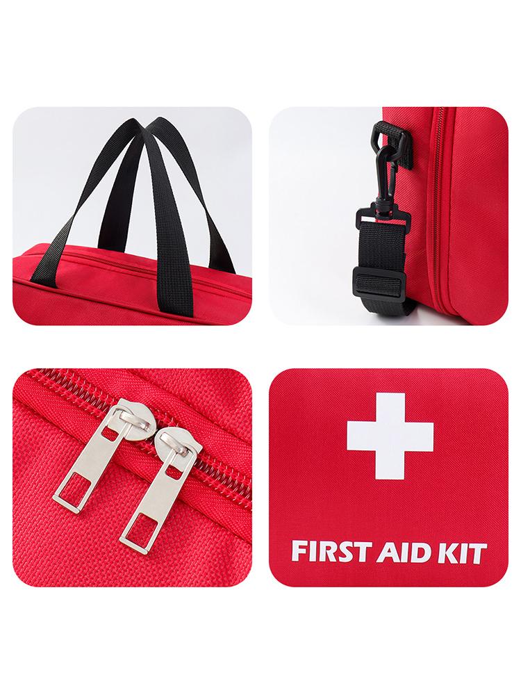 High-Capacity First Aid Kit Travel Medicine And Medication Storage Bag Oxford Cloth Medicine  Organizer Box Emergency Survival