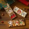 Wooden Painted Cartoon Christmas Tree Ornaments