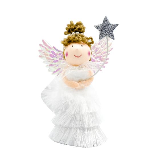 Christmas Tassel Skirt Angel Girl Doll Pendant Creative Xmas Hanging Decorations