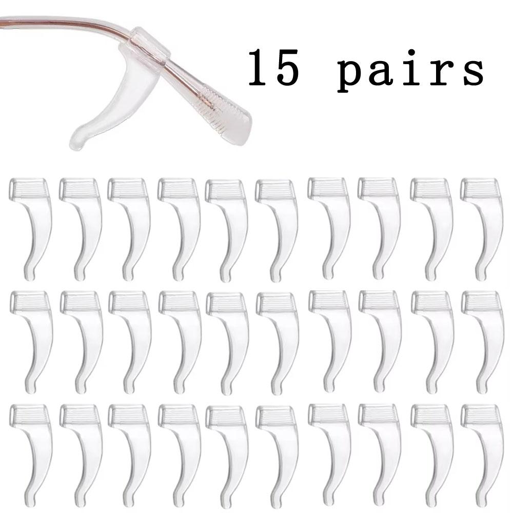 10/20/30/100pcs Anti-slip Silicone Ear Grip Glasses Eyeglasses Leg Ear Hook Stopper Bracket Fastener Accessories Temple Tip