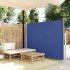VidaXL Retractable Patio Side Awning 170x300 Cm Blue