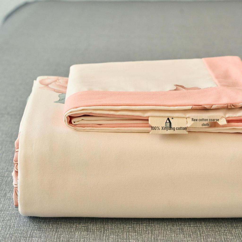 A-Class 100% Cotton Coarse Cloth Soft Bed Sheet for All Seasons