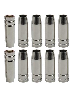 10pcs Gas Nozzle For Mb15 Mig Power Tool Accessory MB15 Nozzle 12mm Conical Nozzle Protection Cup Strict Quality Control