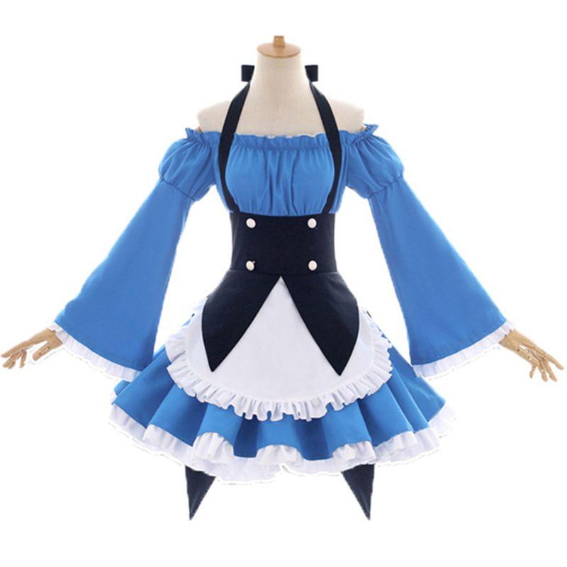 

Re Zero Kara Hajimeru Lsekai Seikatsu Рем Рам Эмилия Косплей Костюм Платье горничной Ram/Rem Costume